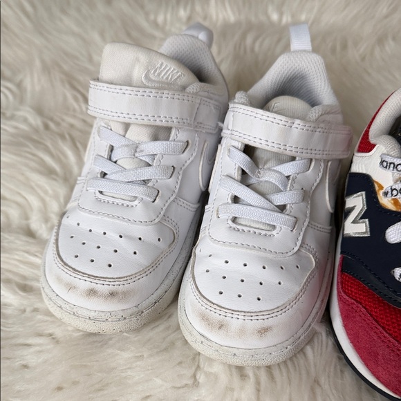 Nike and New Balance Red, White, and Navy Baby Sneakers Size 7-7.5 - Picture 7 of 8